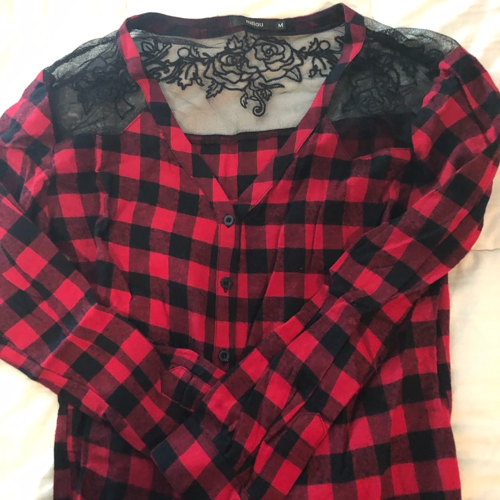 Lace flannel - Picture 2 of 3